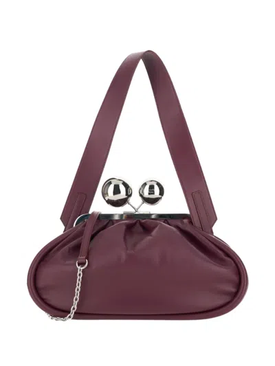 Weekend Max Mara Medium Pasticcino Shoulder Bag In Purple