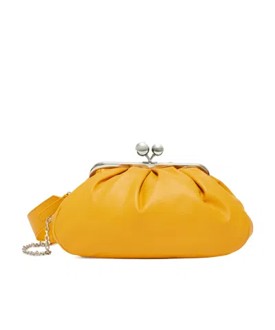 Weekend Max Mara Medium Pasticcino Shoulder Bag In Yellow