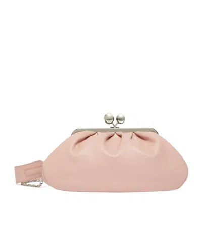 Weekend Max Mara Medium Sheepskin Pasticcino Bag In Pink
