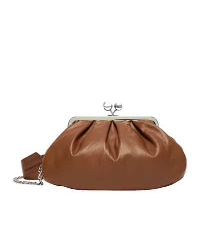 Weekend Max Mara Medium Sheepskin Pasticcino Bag - Tobacco In Brown