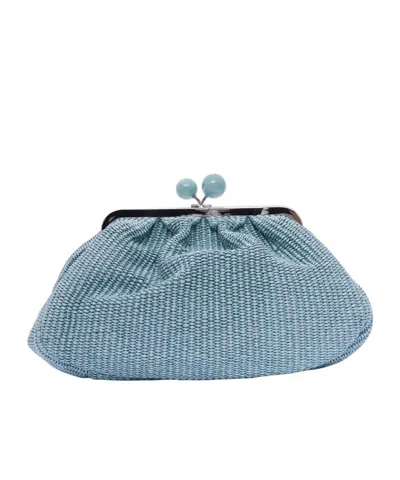 Weekend Max Mara Medium-sized Pasticcino Shoulder Bag In Blue