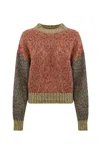 Weekend Max Mara Melange Red Acrylic Blend Dionigi Sweater In Burgundy