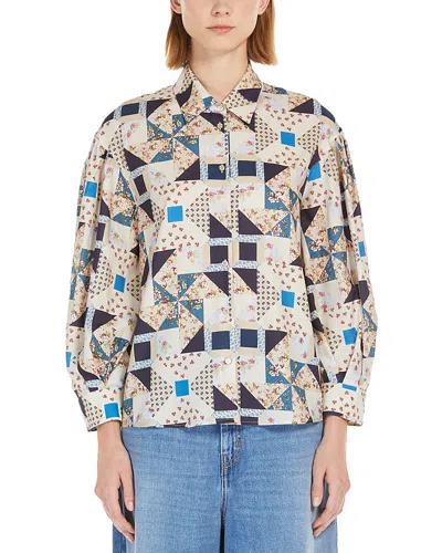 Weekend Max Mara Multicolor Mescal Shirt In 001 Beige