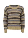 Weekend Max Mara Mesh-knit Jumper In Multi