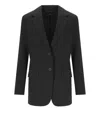 Weekend Max Mara Messina Black Single-breasted Blazer In Black