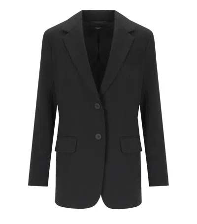 Weekend Max Mara Messina Black Single-breasted Blazer