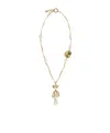 Weekend Max Mara Metal Pendant Necklace In Gold