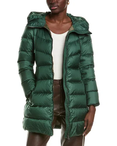 Weekend Max Mara Mia Quilted Coat In Green