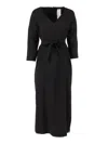 Weekend Max Mara Laziale Belted Dress In Black