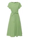 Weekend Max Mara Abito Magma In Popeline In Green
