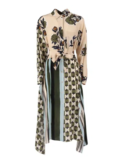 Weekend Max Mara Midi Dress In Multi