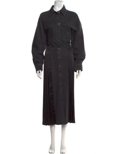 Pre-owned Weekend Max Mara Midi Length Dress In Black