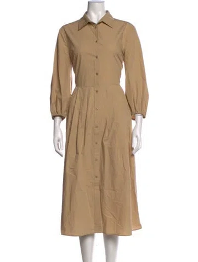 Pre-owned Weekend Max Mara Midi Length Dress In Brown