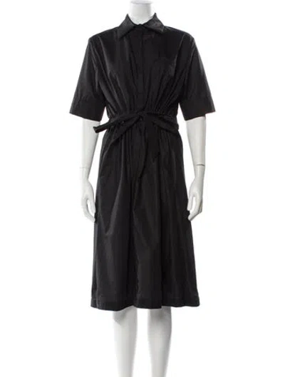Pre-owned Weekend Max Mara Midi Length Dress In Gray