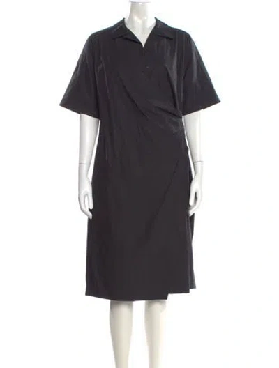 Pre-owned Weekend Max Mara Midi Length Dress In Gray