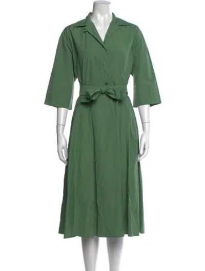 Pre-owned Weekend Max Mara Midi Length Dress In Green