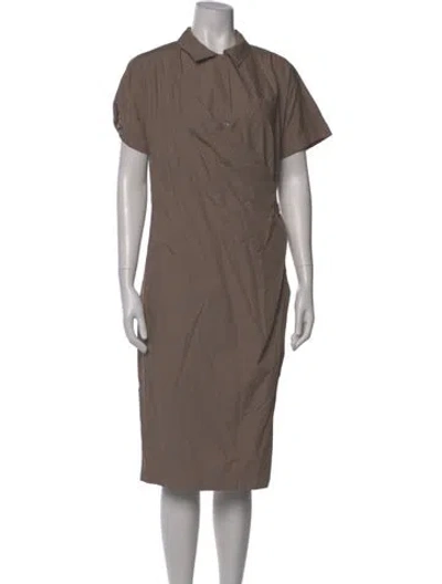 Pre-owned Weekend Max Mara Midi Length Dress In Neutral