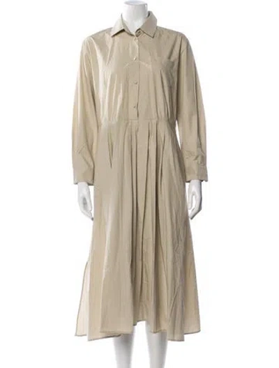 Pre-owned Weekend Max Mara Midi Length Dress In Neutrals