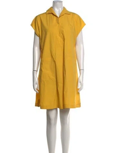 Pre-owned Weekend Max Mara Midi Length Dress In Yellow