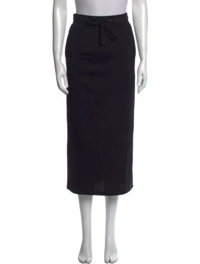 Pre-owned Weekend Max Mara Midi Length Skirt In Black