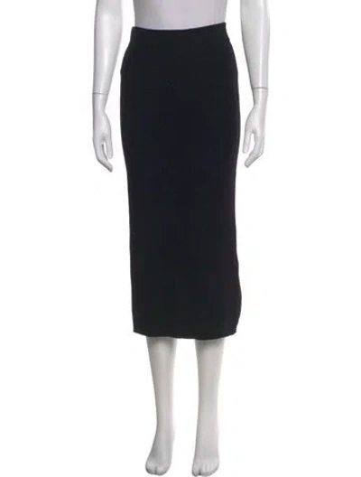 Pre-owned Weekend Max Mara Midi Length Skirt In Black