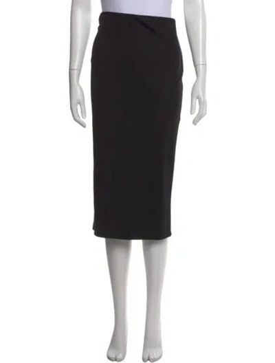 Pre-owned Weekend Max Mara Midi Length Skirt In Black
