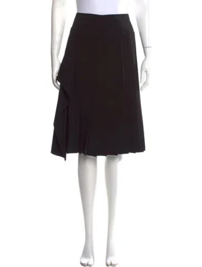 Pre-owned Weekend Max Mara Midi Length Skirt In Black
