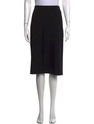 Pre-owned Weekend Max Mara Midi Length Skirt In Black