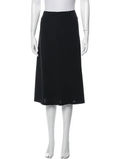 Pre-owned Weekend Max Mara Midi Length Skirt In Black