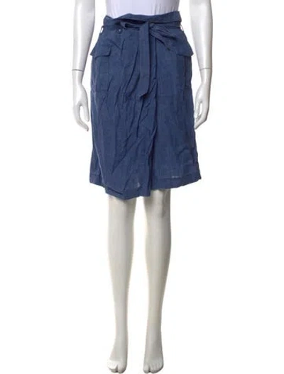 Pre-owned Weekend Max Mara Midi Length Skirt In Blue