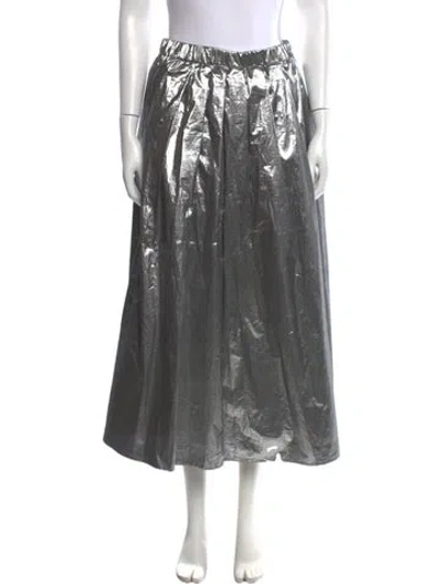 Pre-owned Weekend Max Mara Midi Length Skirt In Gray