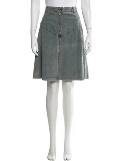 Pre-owned Weekend Max Mara Midi Length Skirt In Green