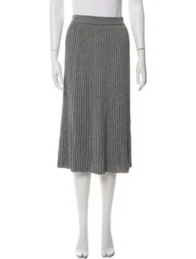 Pre-owned Weekend Max Mara Midi Length Skirt In Grey