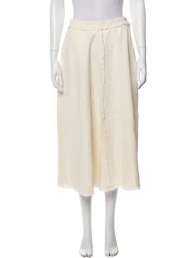 Pre-owned Weekend Max Mara Midi Length Skirt In Neutral