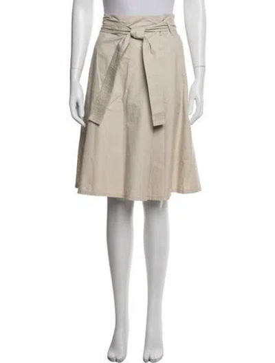 Pre-owned Weekend Max Mara Midi Length Skirt In Neutrals