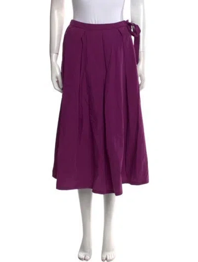 Pre-owned Weekend Max Mara Midi Length Skirt In Purple