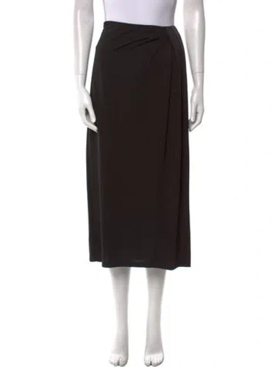 Pre-owned Weekend Max Mara Midi Length Skirt W/ Tags In Black
