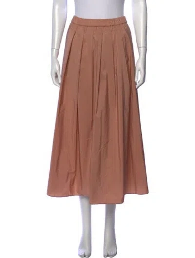 Pre-owned Weekend Max Mara Midi Length Skirt W/ Tags In Brown