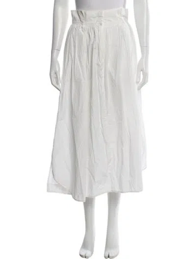 Pre-owned Weekend Max Mara Midi Length Skirt In White
