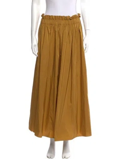 Pre-owned Weekend Max Mara Midi Length Skirt In Yellow