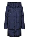 Weekend Max Mara Midi Parka In Blue