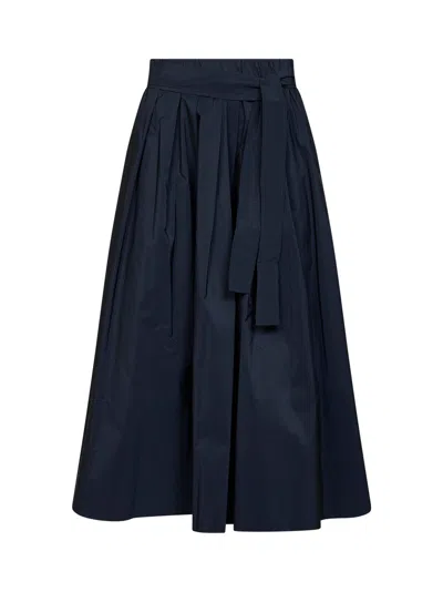 Weekend Max Mara Midi Skirt In Blue