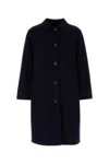 Weekend Max Mara Zenone Coat With Back Belt Detail In Black