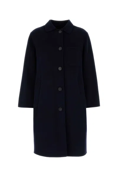 WEEKEND MAX MARA MIDNIGHT BLUE WOOL ZENONE COAT