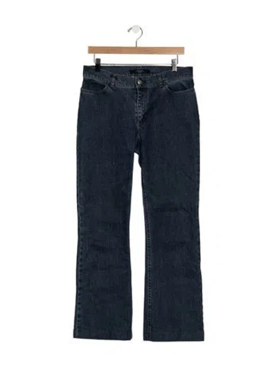 Pre-owned Weekend Max Mara Mid-rise Flared Jeans In Blue