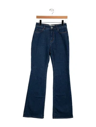 Pre-owned Weekend Max Mara Mid-rise Flared Jeans W/ Tags In Blue