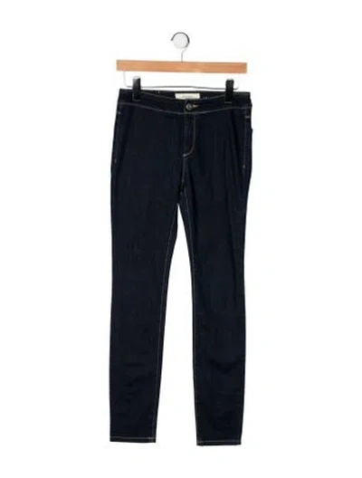 Pre-owned Weekend Max Mara Mid-rise Skinny Leg Jeans In Black