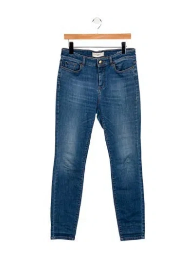 Pre-owned Weekend Max Mara Mid-rise Skinny Leg Jeans In Blue