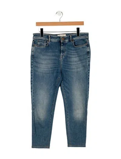 Pre-owned Weekend Max Mara Mid-rise Skinny Leg Jeans In Blue