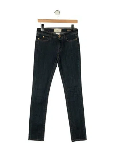 Pre-owned Weekend Max Mara Mid-rise Skinny Leg Jeans In Blue